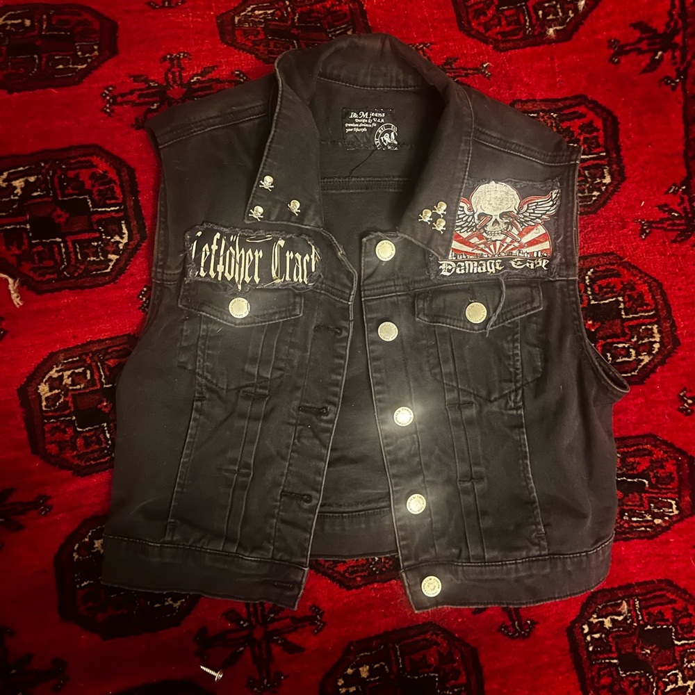 Punk Vest with Patches